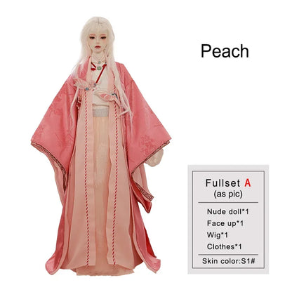 Peach Bjd Doll 1/3 Cyue FullsetA Blythe Reborn Uncle Male Fashion Classical Ancient Costume Hanfu Art Dolls Toy for Shugafairy