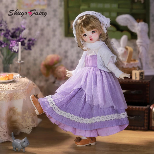 Damita G 1/6 Bjd Doll Sweet Young Girl The Forest Estate Toys Purple Baker High Quality ShugaFairy Full Set