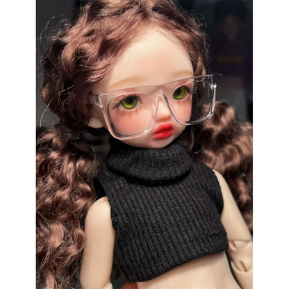 BJD Glasses 1/6 Accessories Fashion BJD Dolls Accessories Doll Eyeglasses  for Outdoor Dressing and Matching Acrylic Material