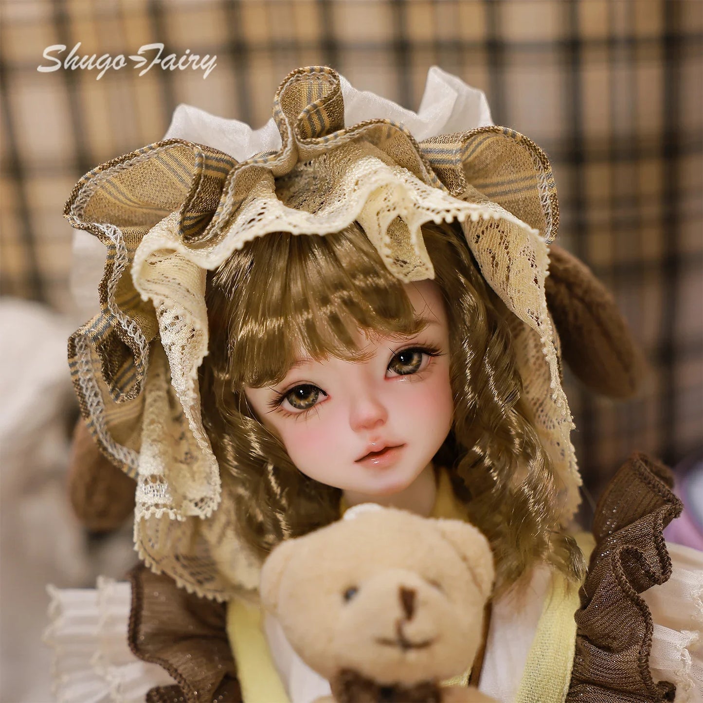 ShugaFairy Lynn F 1/4 BJD Lolita Doll - Poseable Bariy Body Full Set Yellow Fashion Dolls
