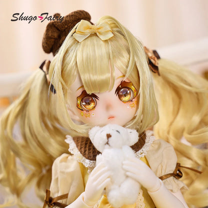 Shugafairy Original 1/4 BJD Makoto B Sweet Pudding Theme Hand-Painted Dessert Makeup & Jointed Body Full Set Resin Art Doll