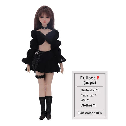 Aurola BJD Doll 1/6 Yingli Body 27.5cm Movable Joint Fullset Fashion Toys  Glitter Skirt for Girls Gifts YOSD Korean Style Doll