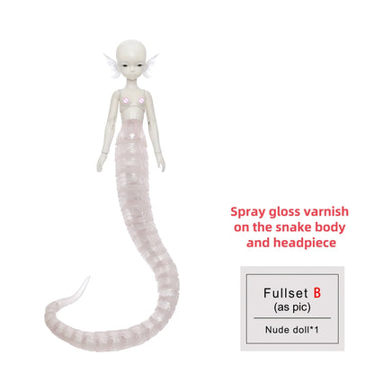 Anime Monster Girl BJD 1/6 - Virelai A Half-monster Long Scaly Tail & Scales | Shugafairy Dolls Full Set