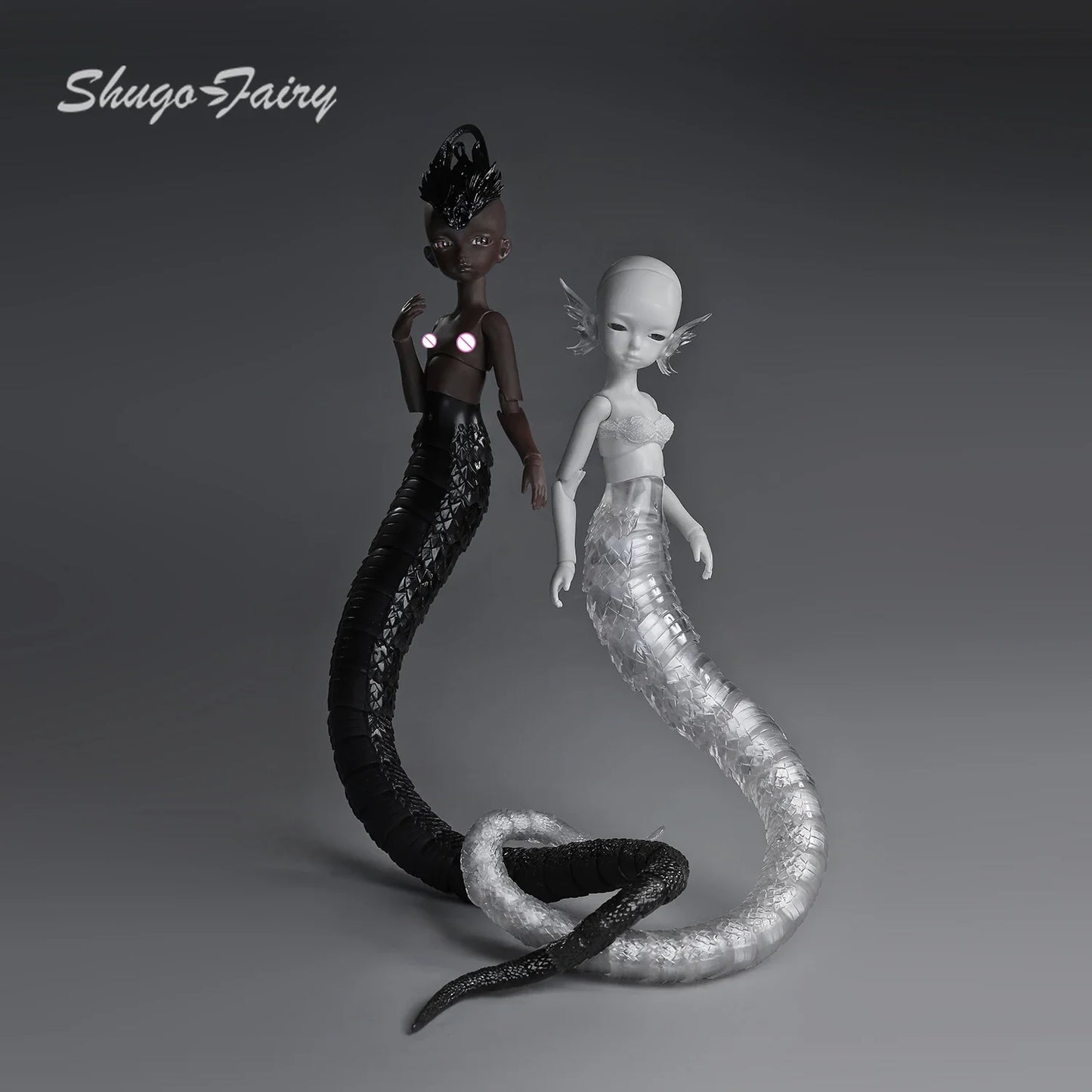 Anime Monster Girl BJD 1/6 - Virelai A Half-monster Long Scaly Tail & Scales | Shugafairy Dolls Full Set