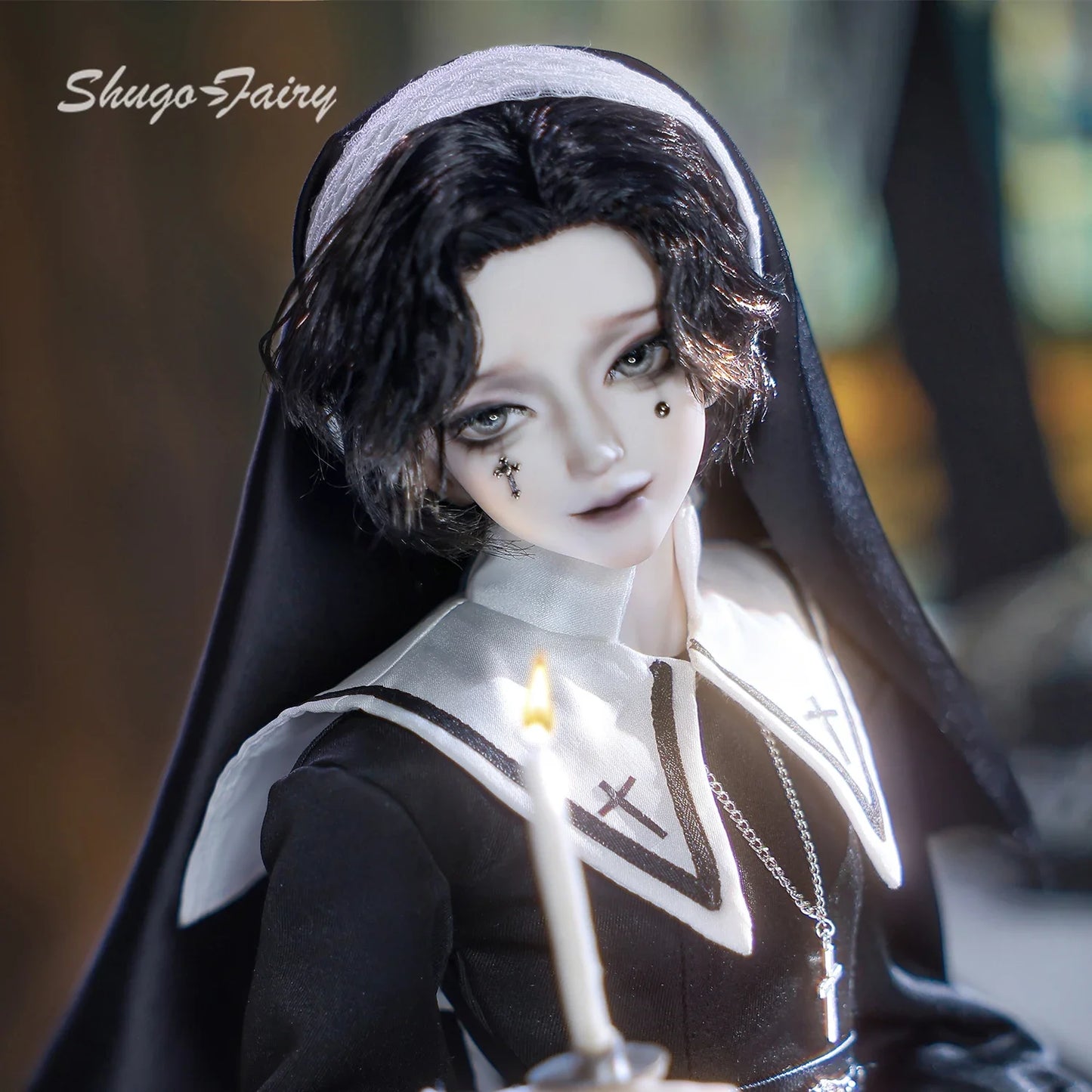 Loki A Bjd Doll 1/4 Bubo Modern Blood-Habited Hierophant Punk Friar Male Original Bjd Dolls Full Set ShugaFairy