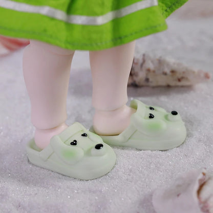 BJD Shoes 1/6 Bady about 4.4cm Pink Sky Bluebright Yellow Fresh Green Optional Doll Accessories