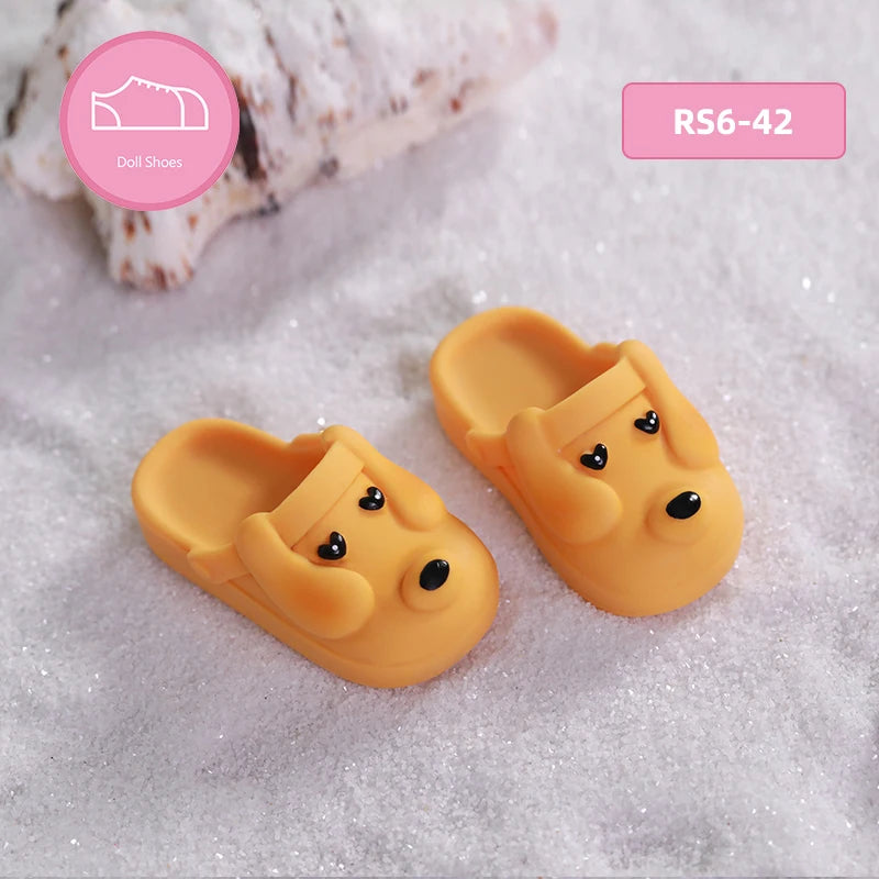 BJD Shoes 1/6 Bady about 4.4cm Pink Sky Bluebright Yellow Fresh Green Optional Doll Accessories