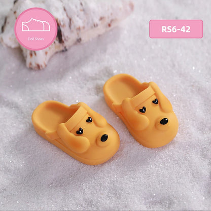BJD Shoes 1/6 Bady about 4.4cm Pink Sky Bluebright Yellow Fresh Green Optional Doll Accessories