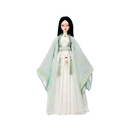 BJD Doll 1/4  Lunai Chinese Myth Shugafairy - Handmade Taoist Priestess Full Set W/ Imperial Crown Artisan Resin