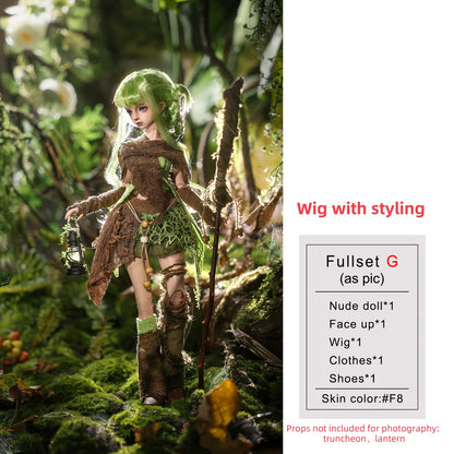 Kaka G BJD Doll 1/4 Full Set Bariy Body Survivor of The Apocalyptic Jungle Forest Explorer Pathfinder Shugafairy Jointed Dolls