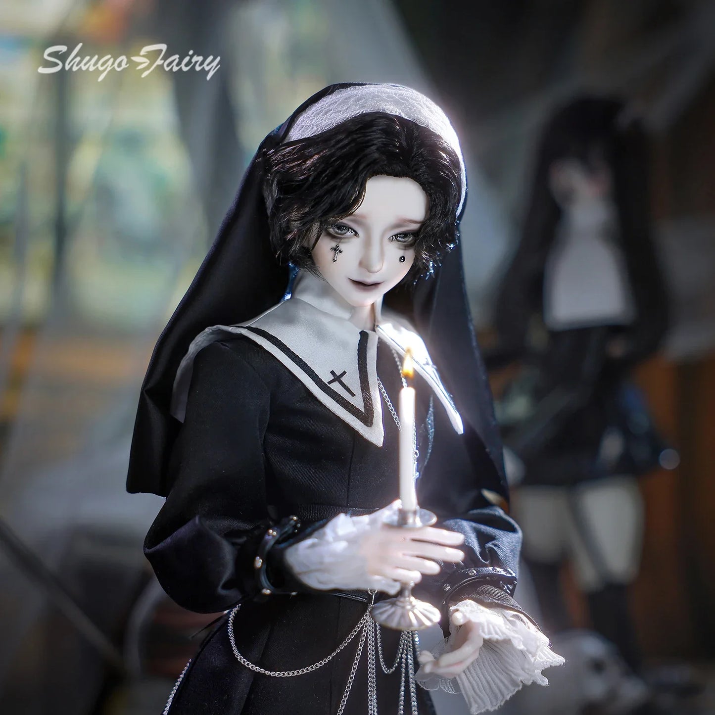 Loki A Bjd Doll 1/4 Bubo Modern Blood-Habited Hierophant Punk Friar Male Original Bjd Dolls Full Set ShugaFairy