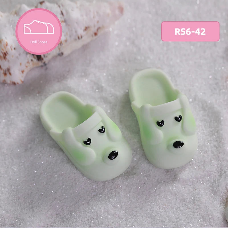 BJD Shoes 1/6 Bady about 4.4cm Pink Sky Bluebright Yellow Fresh Green Optional Doll Accessories