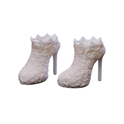 BJD Shoes 1/4 Bjd Dolls High Heeled Suction Foot Fashion Carved Shoes BJD Accessories 1/4 Minifee Girl Body Bjd Doll Shoes