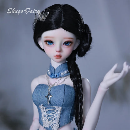 ShugaFairy Faina E 1/4 Handmade BJD - Wuxia Lolita Disciple Full Set Y2K Martial Arts Sister Collectible Poseable Doll