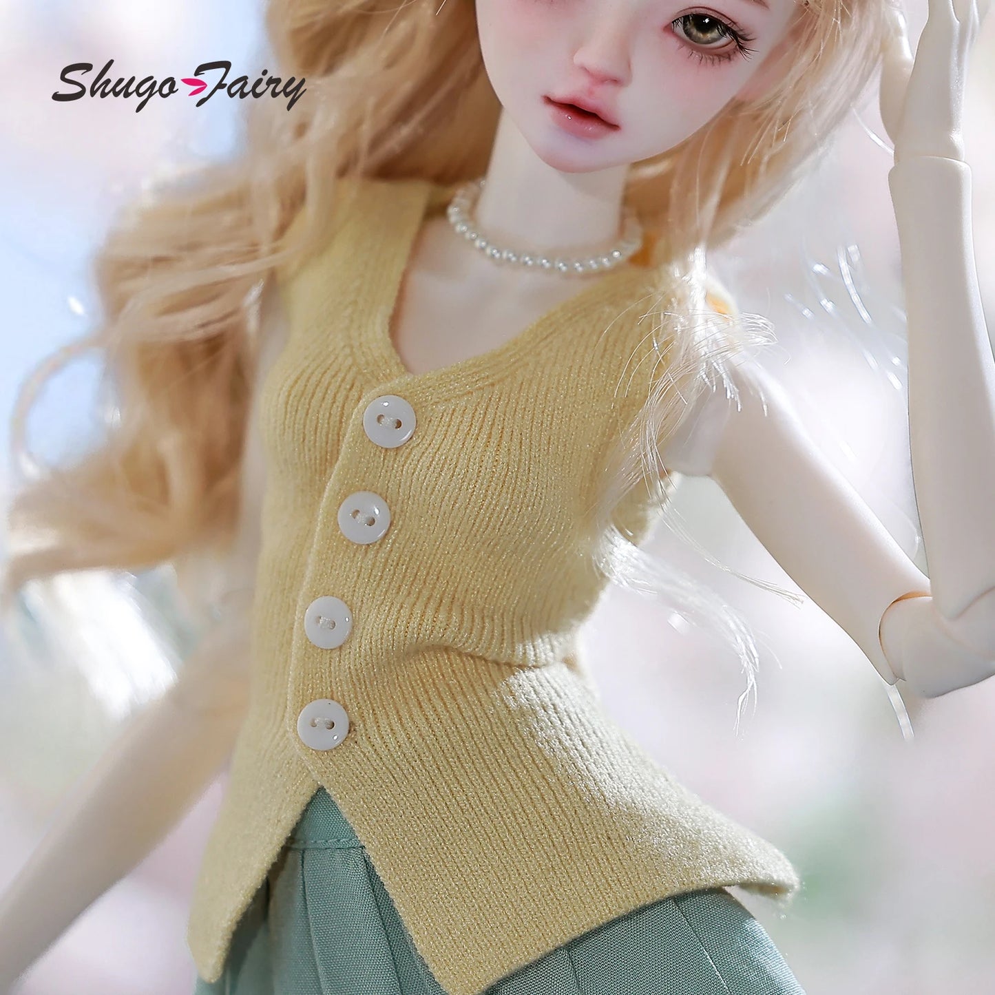 Bjd Clothes 1/4 Bjd Doll Bariy Body Small Chest Knitwear Fashion Style Shuga Fairy Original Collection with Outfit & Accessories