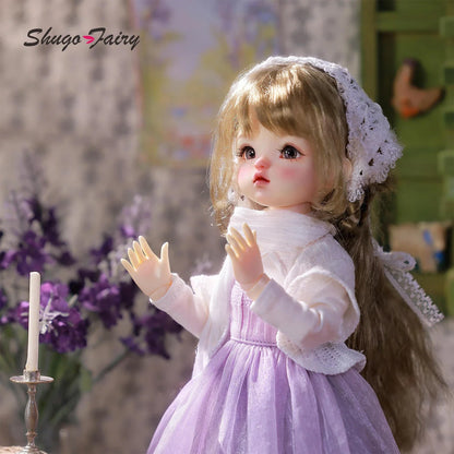 Damita G 1/6 Bjd Doll Sweet Young Girl The Forest Estate Toys Purple Baker High Quality ShugaFairy Full Set