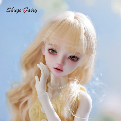 SPRING SALE!  Shugafairy Libra D 1/4 BJD - Pastel Minimalist Doll for Picnic | Full Set Korean Poseable