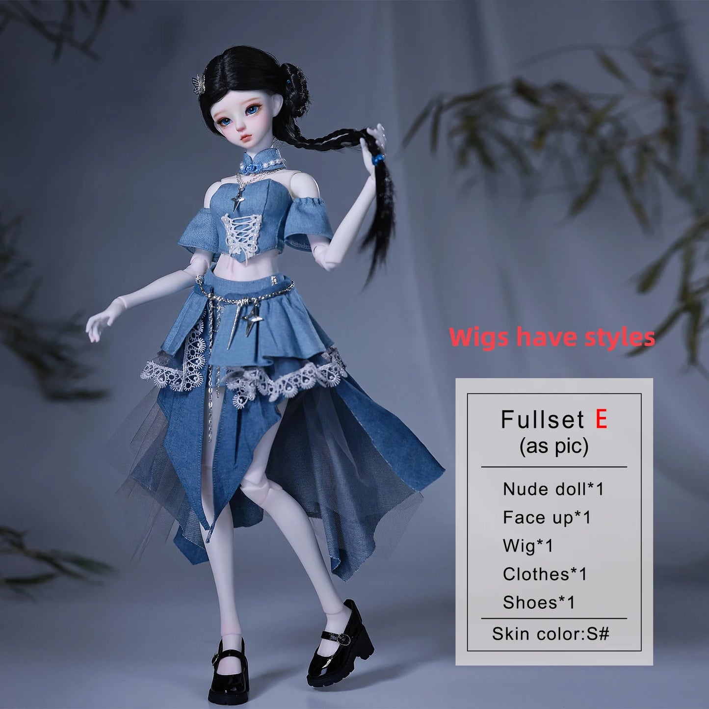 ShugaFairy Faina E 1/4 Handmade BJD - Wuxia Lolita Disciple Full Set Y2K Martial Arts Sister Collectible Poseable Doll