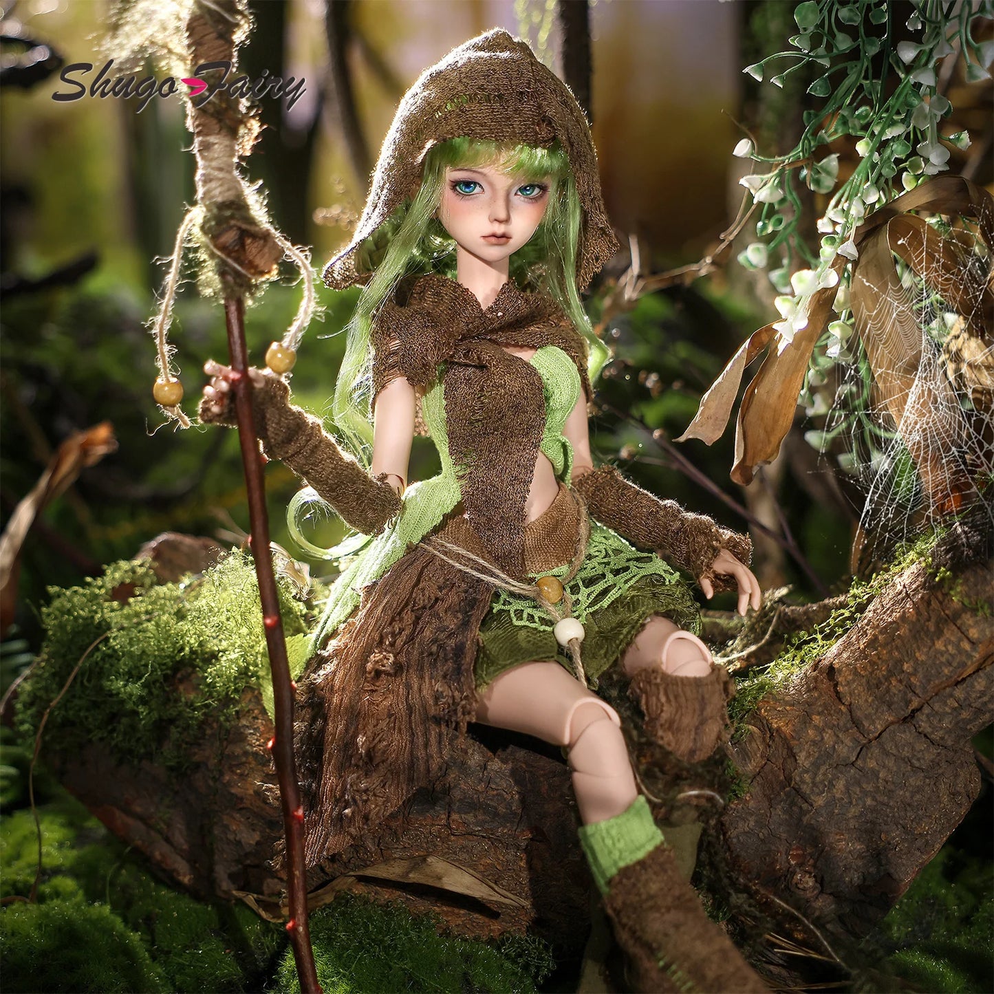 Kaka G BJD Doll 1/4 Full Set Bariy Body Survivor of The Apocalyptic Jungle Forest Explorer Pathfinder Shugafairy Jointed Dolls