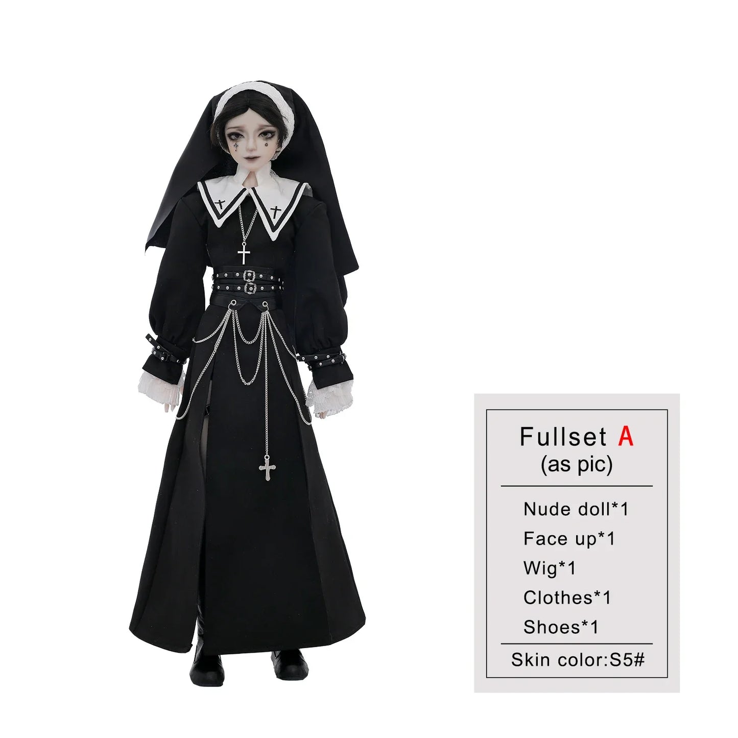 Loki A Bjd Doll 1/4 Bubo Modern Blood-Habited Hierophant Punk Friar Male Original Bjd Dolls Full Set ShugaFairy