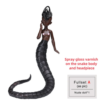 Anime Monster Girl BJD 1/6 - Virelai A Half-monster Long Scaly Tail & Scales | Shugafairy Dolls Full Set