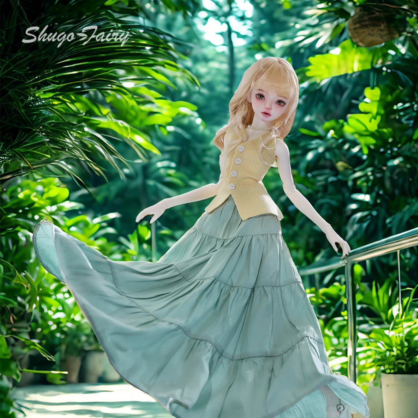 Bjd Clothes 1/4 Bjd Doll Bariy Body Small Chest Knitwear Fashion Style Shuga Fairy Original Collection with Outfit & Accessories