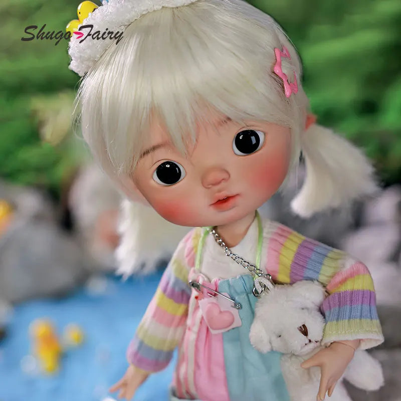 ShugaFairy Xavi 1/6 Bjd Doll Omelet Body Rainbow Cute Girl Double Eyelids Capybara Headwear  High Quality Ball Jointed Dolls