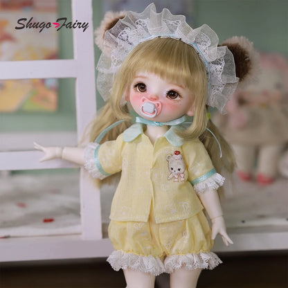 May C BJD - Adorable 1/6 Anime Baby Doll | Pacifier & Poseable Full Set
