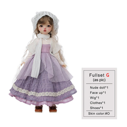 Damita G 1/6 Bjd Doll Sweet Young Girl The Forest Estate Toys Purple Baker High Quality ShugaFairy Full Set
