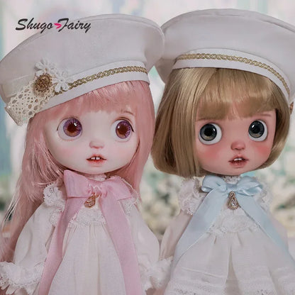 BJD Doll 1/6 Lime Fullset Big Head Open Mouth Expression Church Dress Style Choir Skirt Ball Jointed Graduation Gift YOSD Dolls