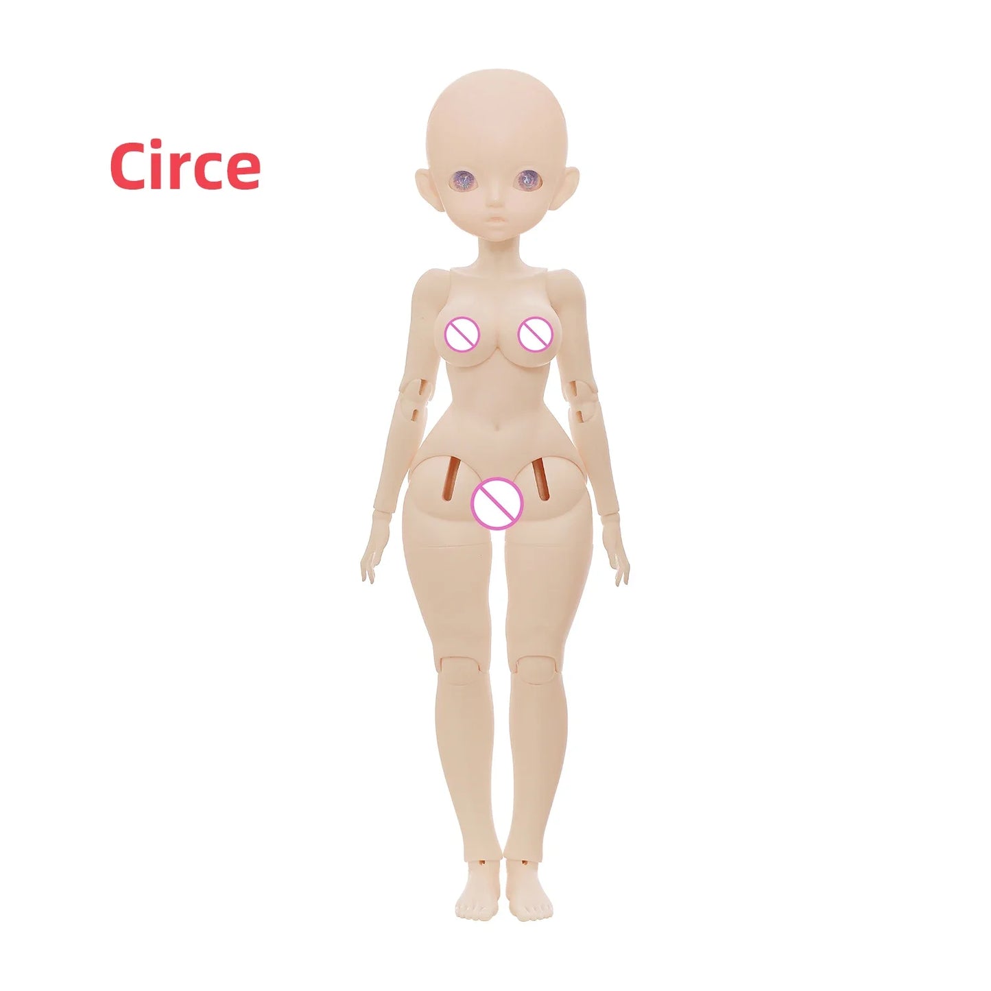 Circe C Momoko Handmade 1/6 BJD Doll Full Set - Circus Princess Resin Figure for Fairy Clown Acrobat - Shugafairy