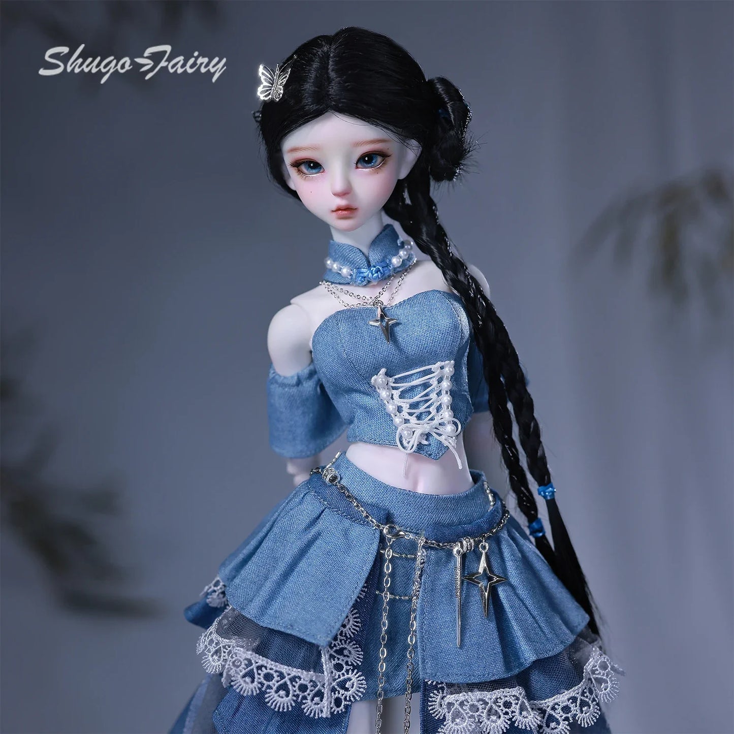 ShugaFairy Faina E 1/4 Handmade BJD - Wuxia Lolita Disciple Full Set Y2K Martial Arts Sister Collectible Poseable Doll