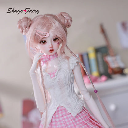 Shugafairy Anthea D 1/4 BJD  Curvy Joan Body Sweet Girl  Wigs & Lolita BJD Set Poseable Full Collector's Set
