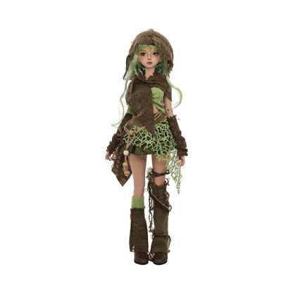 Kaka G BJD Doll 1/4 Full Set Bariy Body Survivor of The Apocalyptic Jungle Forest Explorer Pathfinder Shugafairy Jointed Dolls