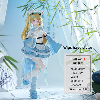 ShugaFairy Liano E BJD - Adorable Guo Feng Y2K Girl W/ Powerpuff Style | Complete Poseable Set