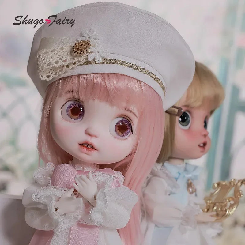 BJD Doll 1/6 Lime Fullset Big Head Open Mouth Expression Church Dress Style Choir Skirt Ball Jointed Graduation Gift YOSD Dolls