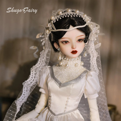 ShugaFairy Sophia B 1/4 BJD Doll - Gothic Lolita Bride Full Set, Handmade Resin Figure Collectible Victorian Bridal Wedding Gift
