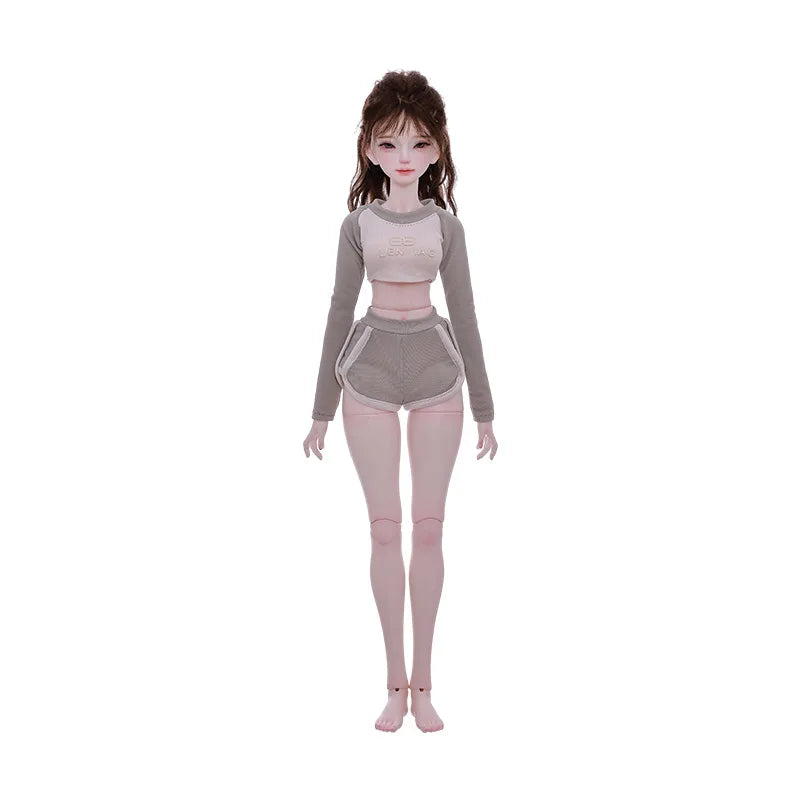 Xana BJD Doll 1/4 Barly Pilates Vital Fitness Girl Home Sport Style Gray Green Fashion Toy for Girl Shugafairy
