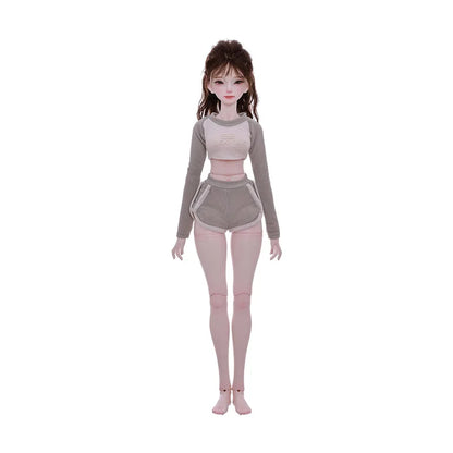 Xana BJD Doll 1/4 Barly Pilates Vital Fitness Girl Home Sport Style Gray Green Fashion Toy for Girl Shugafairy