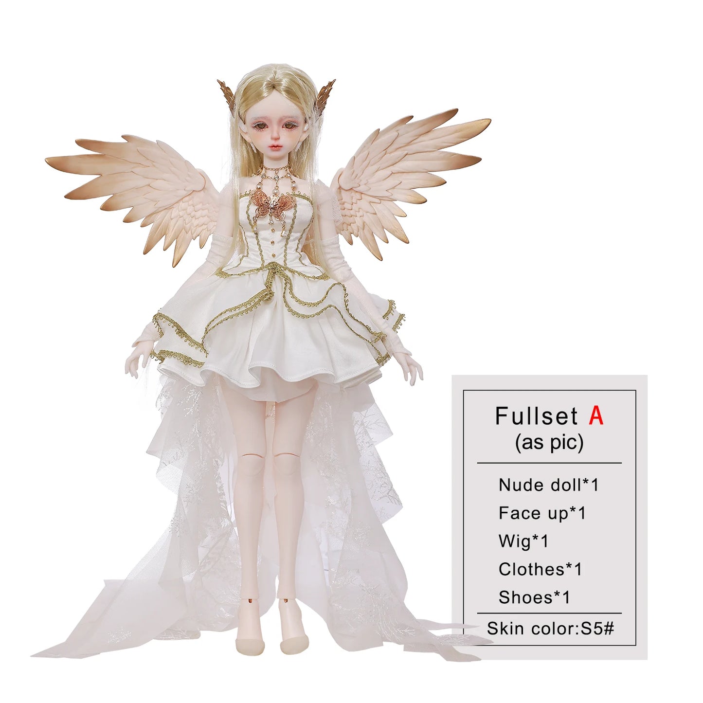 Shugafairy QY A/B 1/4 Celestial Oracle BJD Dolls Removable Magnetic Wings & Ears - Divine Envoy Full Set