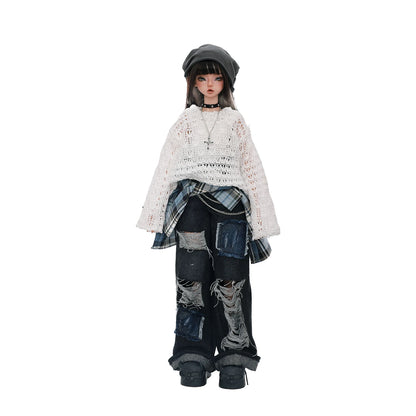 Lena F Bjd Doll 1/4 Bariy Body Lazy Pure Modern Street Daily Outfit Toys Korean Cool Music Producer Resin Shugafairy Full Set