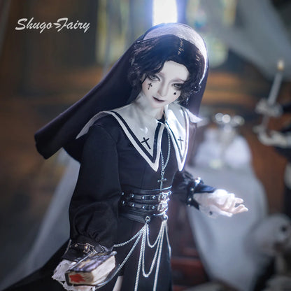 Loki A Bjd Doll 1/4 Bubo Modern Blood-Habited Hierophant Punk Friar Male Original Bjd Dolls Full Set ShugaFairy