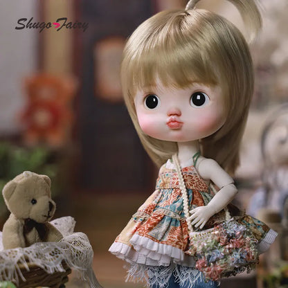 ShugaFairy Zhuzhubao 1/6 Bjd Doll Big Head Baby Pout Face Cute Girl Double Eyelids High Quality Ball Jointed Dolls