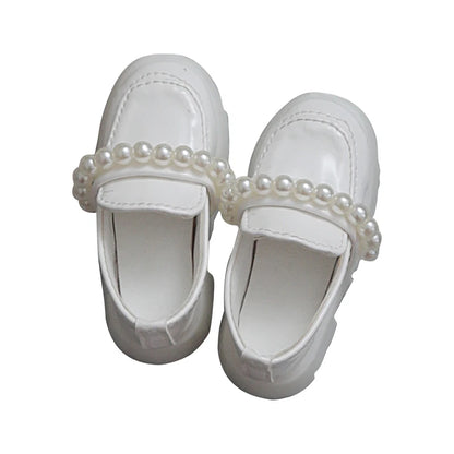 BJD Shoes 1/4 Poetry body About 7.0cm White Elegant and stylish pearl shoes Doll Accessories