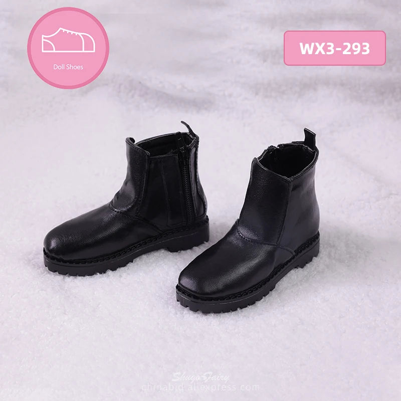Bjd Shoes 1/3 Suitable Yunus Body 10.2cm  Fashionable Doll Of High-tops Patent Leather Shoes Pu Material Doll Accessories