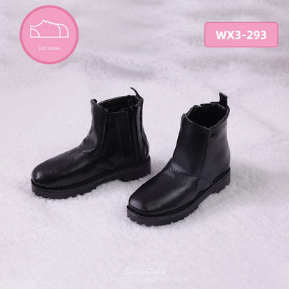 Bjd Shoes 1/3 Suitable Yunus Body 10.2cm  Fashionable Doll Of High-tops Patent Leather Shoes Pu Material Doll Accessories
