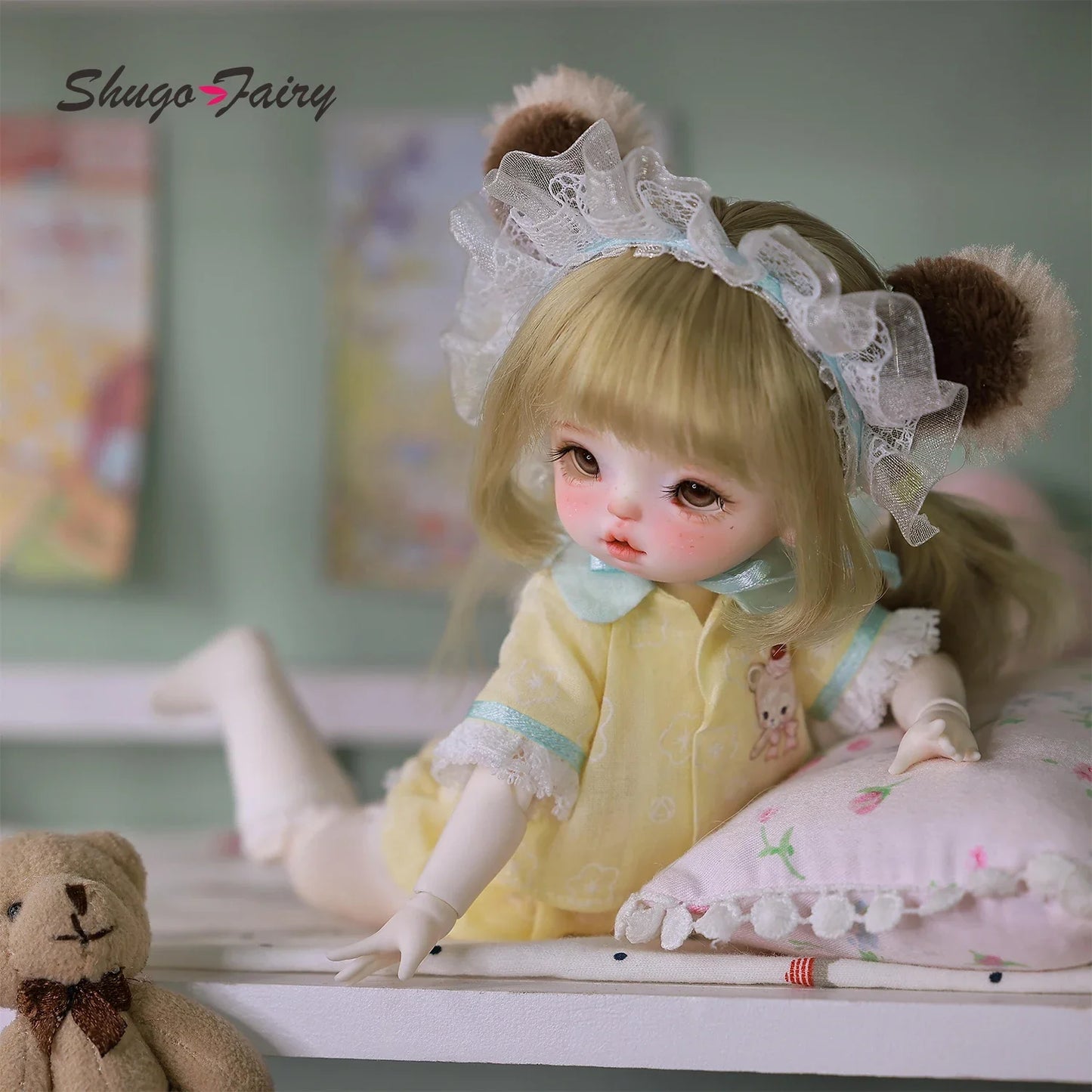 May C BJD - Adorable 1/6 Anime Baby Doll | Pacifier & Poseable Full Set
