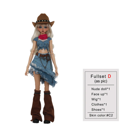 Sano D BJD 1/4 - Vintage Western Cowboy Knight Anime Style Ball Jointed Doll Full Set with Outfit & Accessories ShugaFairy