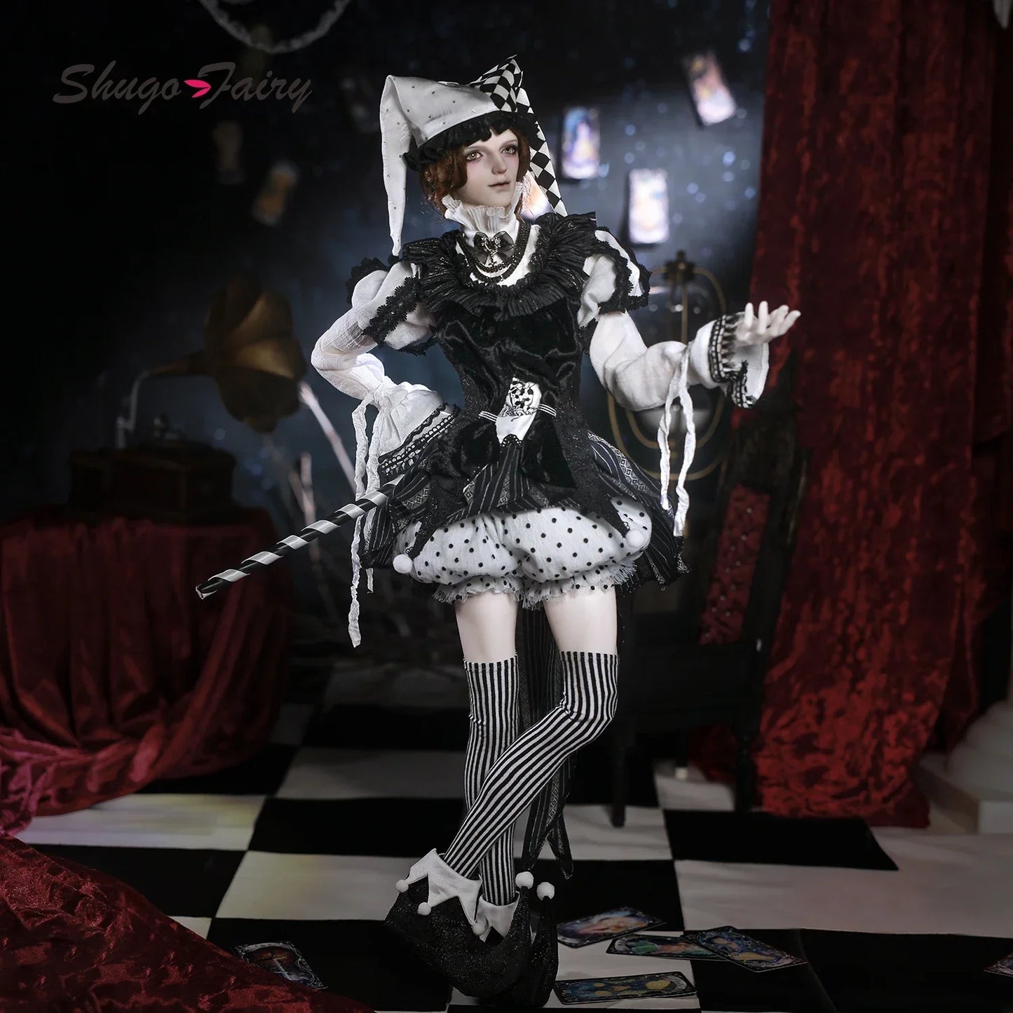 Shugafairy Hector Bjd Doll 1/3 Magician Clown Circus Show Grotesque Style Art Figure Dolls Male 1/3 Bjd Clothes Action Figure