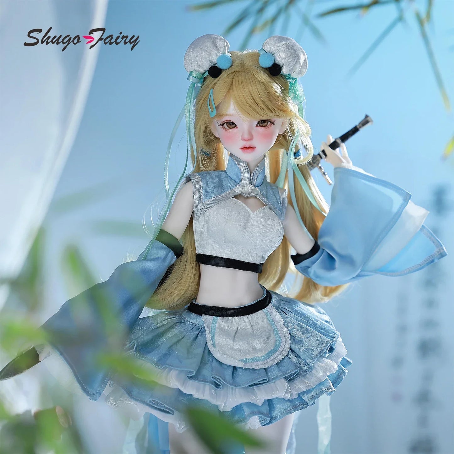 ShugaFairy Liano E BJD - Adorable Guo Feng Y2K Girl W/ Powerpuff Style | Complete Poseable Set